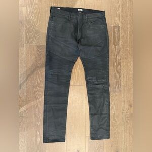True Religion Men's Rocco Coated Denim Jeans Black